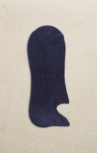 MARCOLIANI PIMA COTTON SOLID COLOR INVISIBLE SNEAKER SOCK - NAVY