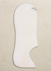 MARCOLIANI PIMA COTTON SOLID COLOR INVISIBLE SNEAKER SOCK - WHITE
