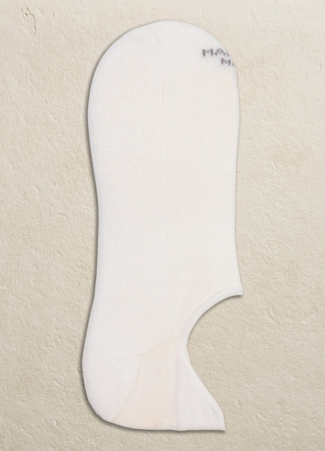 MARCOLIANI PIMA COTTON SOLID COLOR INVISIBLE SNEAKER SOCK - WHITE