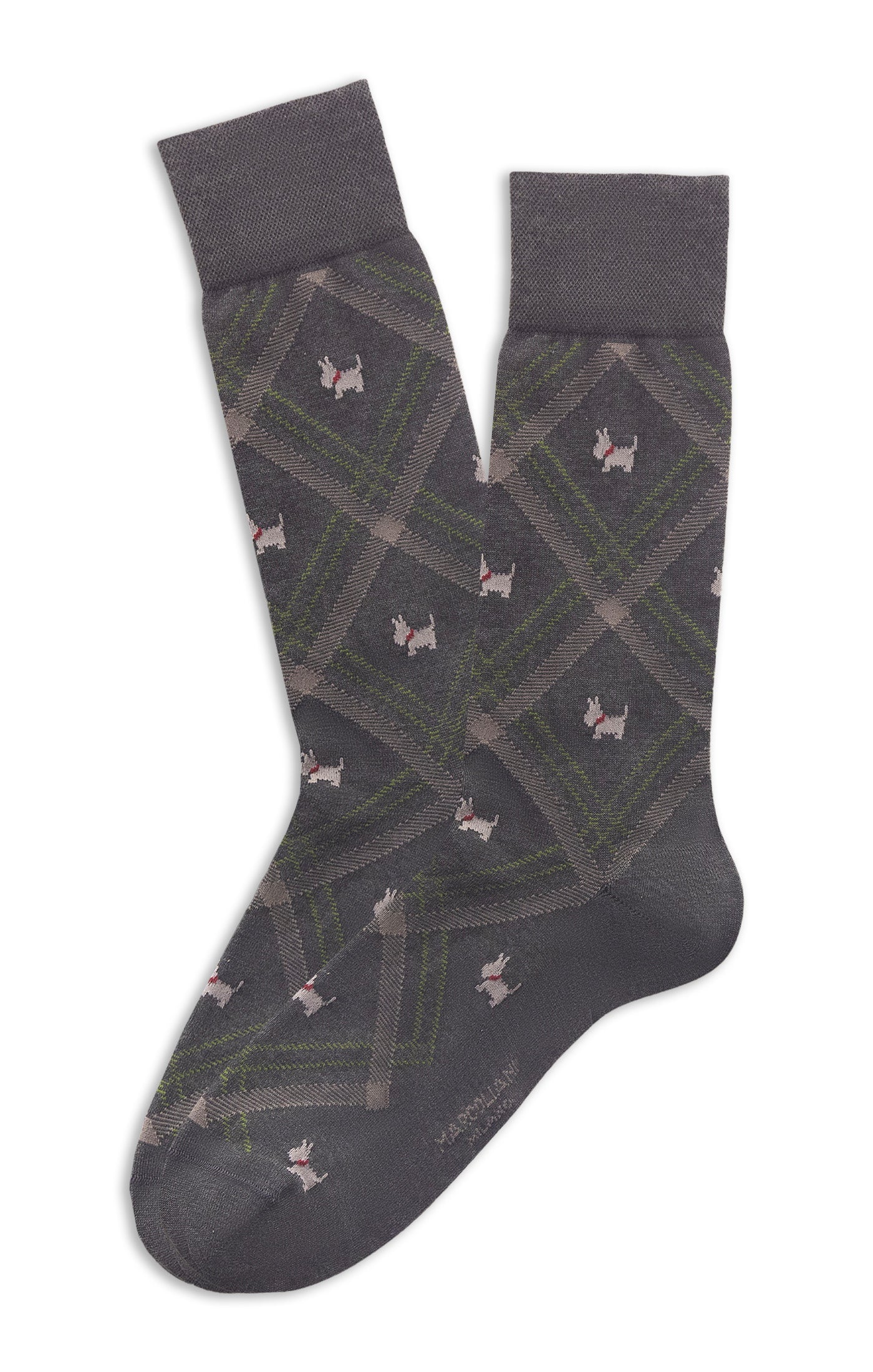 MARCOLIANI TERRIER CALF SOCK - LODEN