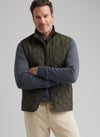 PETER MILLAR ESSEX VEST - DARK OLIVE