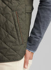 PETER MILLAR ESSEX VEST - DARK OLIVE
