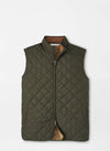PETER MILLAR ESSEX VEST - DARK OLIVE