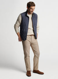 PETER MILLAR ESSEX SUEDE VEST - GALAXY