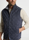 PETER MILLAR ESSEX SUEDE VEST - GALAXY