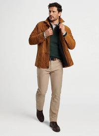 PETER MILLAR SUFFOLK SUEDE COAT - WHISKEY