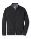 PETER MILLAR CRESCENT FULL ZIP SWEATER - CHARCOAL