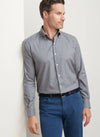 PETER MILLAR CONWAY CROWN LITE COTTON-STRETCH SPORT SHIRT - POPLAR BROWN