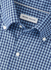 PETER MILLAR CONWAY CROWN LITE COTTON-STRETCH SPORT SHIRT - RUDDY BLUE