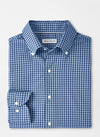 PETER MILLAR CONWAY CROWN LITE COTTON-STRETCH SPORT SHIRT - RUDDY BLUE