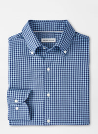 PETER MILLAR CONWAY CROWN LITE COTTON-STRETCH SPORT SHIRT - RUDDY BLUE
