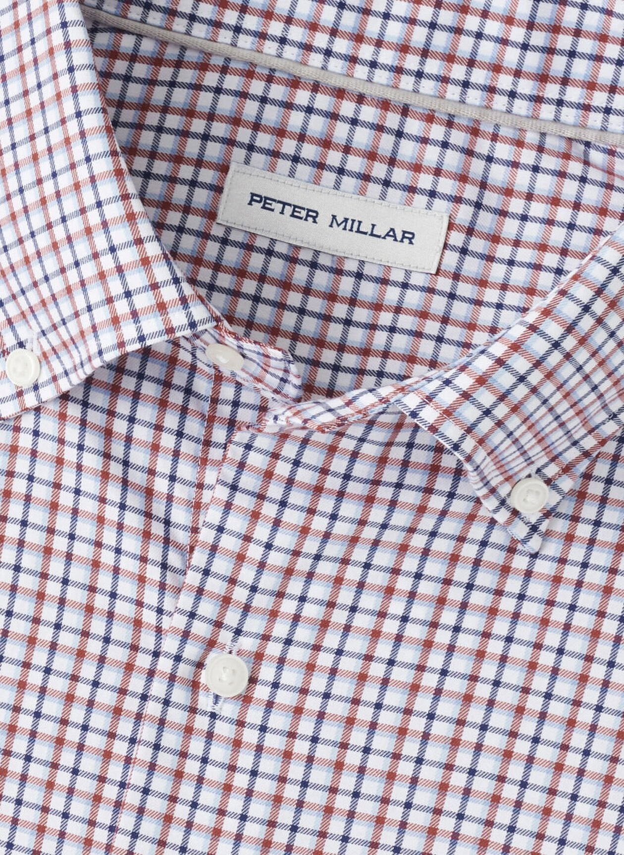 PETER MILLAR JULIAN CROWN LITE COTTON-STRETCH SPORT SHIRT - NAVY