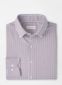 PETER MILLAR JULIAN CROWN LITE COTTON-STRETCH SPORT SHIRT - NAVY