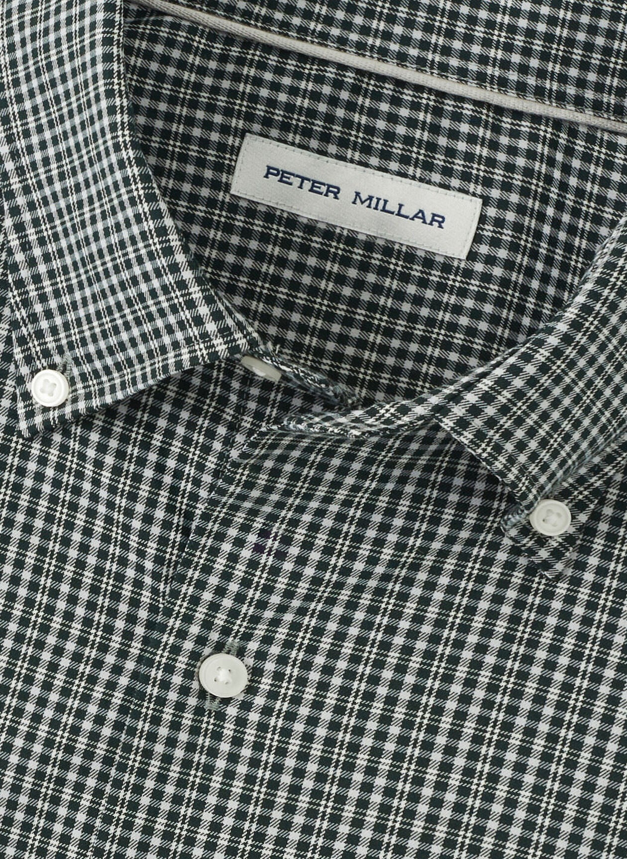 PETER MILLAR STOWE CROWN LITE COTTON-STRETCH SPORT SHIRT - DEEP VERDANT