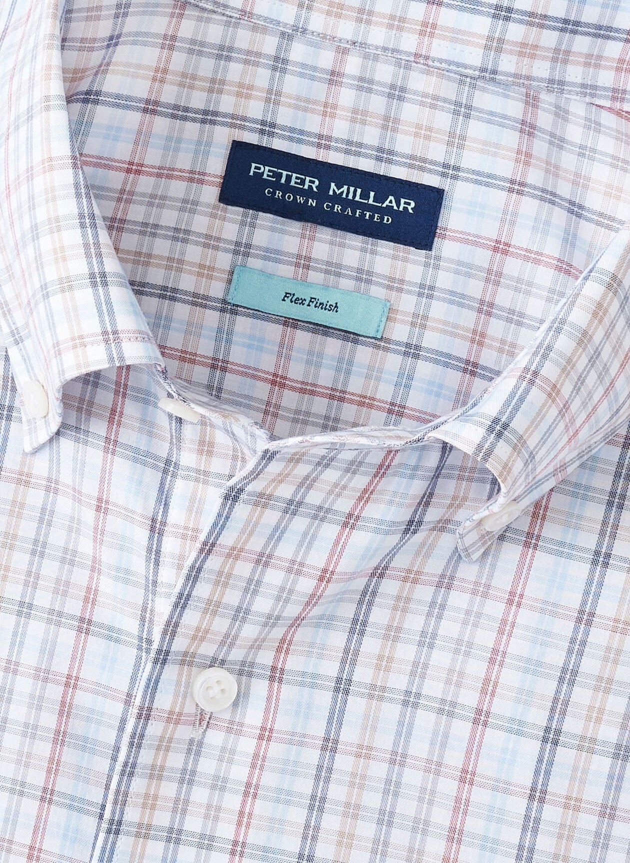 PETER MILLAR ORVIETO COTTON SPORT SHIRT - NEBULA BLUE