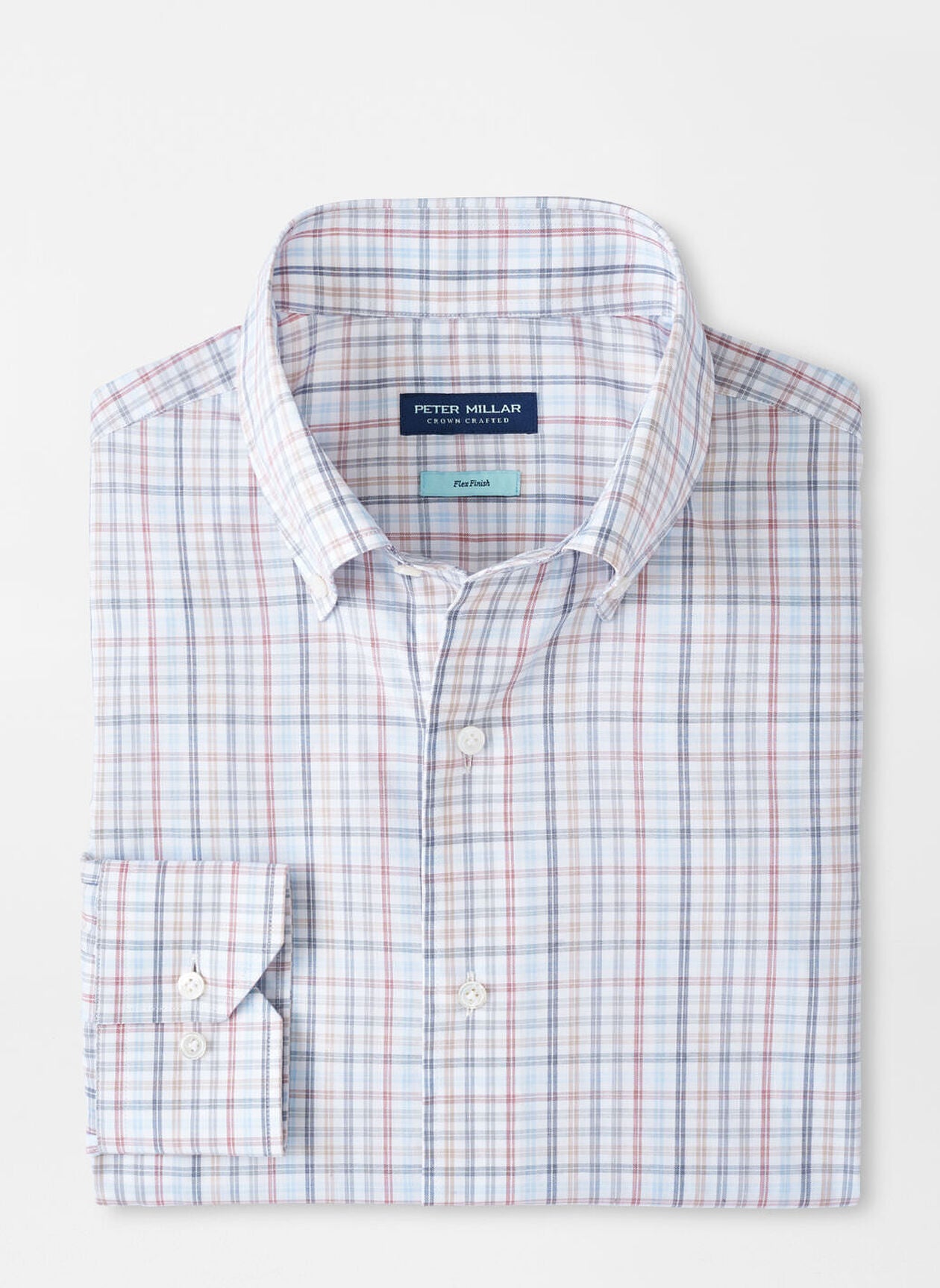 PETER MILLAR ORVIETO COTTON SPORT SHIRT - NEBULA BLUE