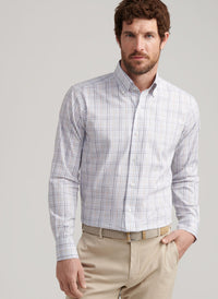 PETER MILLAR ORVIETO COTTON SPORT SHIRT - SHERWOOD