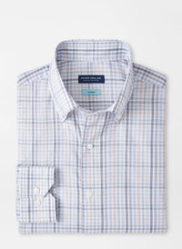 PETER MILLAR ORVIETO COTTON SPORT SHIRT - SHERWOOD