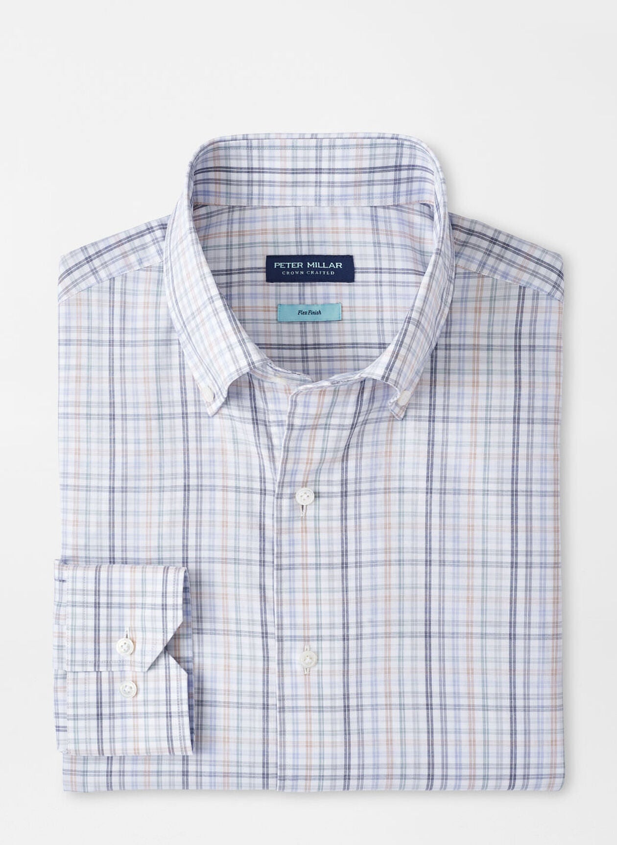 PETER MILLAR ORVIETO COTTON SPORT SHIRT - SHERWOOD
