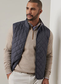 PETER MILLAR ESSEX VEST - IRON