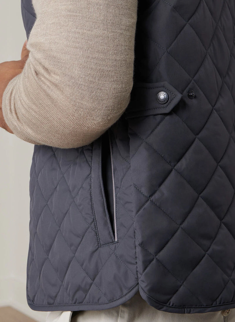 PETER MILLAR ESSEX VEST - IRON