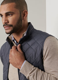 PETER MILLAR ESSEX VEST - IRON