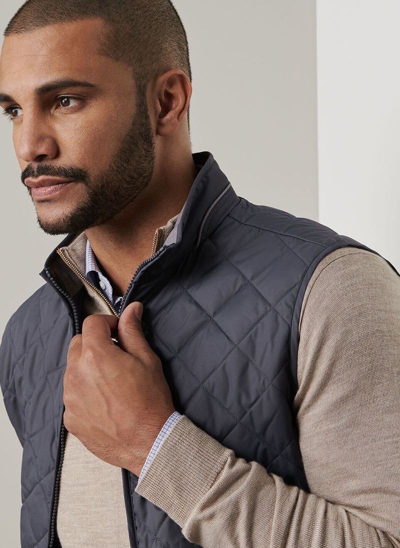 PETER MILLAR ESSEX VEST - IRON