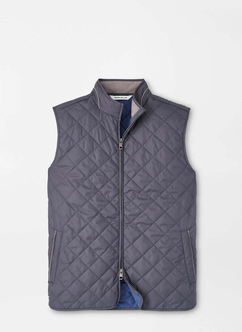 PETER MILLAR ESSEX VEST - IRON