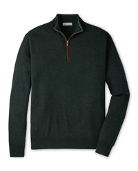 PETER MILLAR AUTUMN CREST QUARTER ZIP SWEATER - PINE BROOK