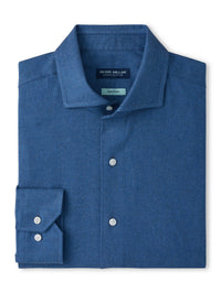 PETER MILLAR BRIXEN ITALIAN FLANNEL SPORT SHIRT - CADET