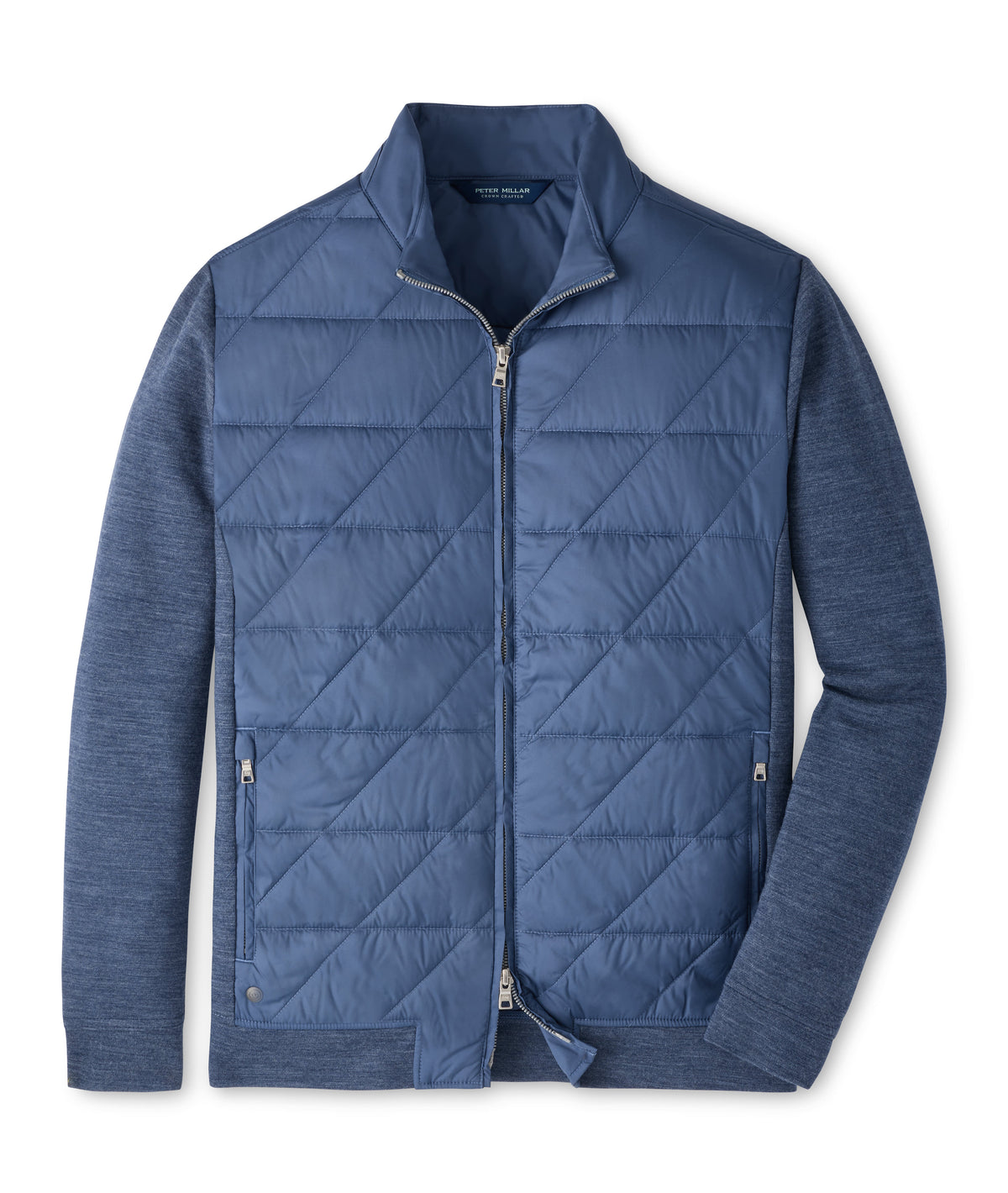 PETER MILLAR WALKER HYBRID JACKET - CADET