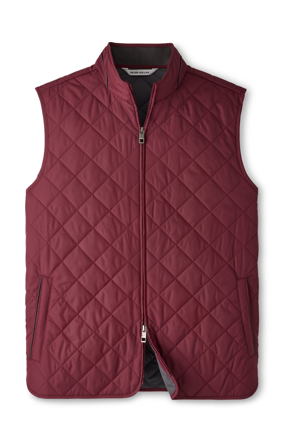 PETER MILLAR ESSEX VEST - BORDEAUX
