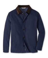 PETER MILLAR CHATHAM COTTON CASHMERE COAT - PROVIDENCE NAVY
