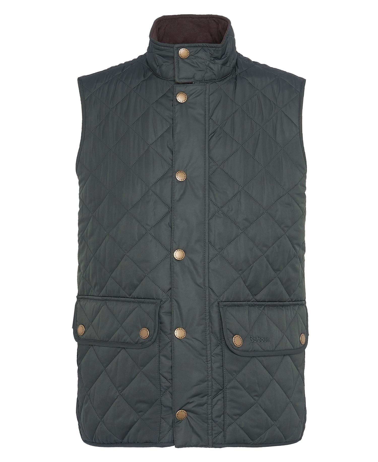 BARBOUR NEW LOWERDALE QUILTED GILET SAGE Button Down SF