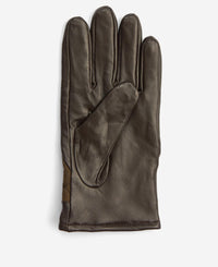 BARBOUR DALEGARTH MEN'S LEATHER GLOVES - OLIVE