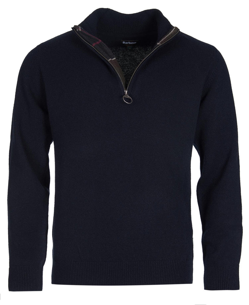 BARBOUR HOLDEN HALF ZIP MEN'S SWEATER - NAVY