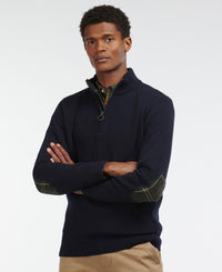 BARBOUR HOLDEN HALF ZIP MEN'S SWEATER - NAVY