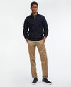 BARBOUR HOLDEN HALF ZIP MEN'S SWEATER - NAVY