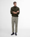 BARBOUR HOLDEN HALF ZIP MEN'S SWEATER - OLIVE MARL