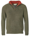 BARBOUR NELSON ESSENTIAL MEN'S HALF ZIP SWEATER - SEAWEED