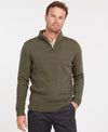 BARBOUR NELSON ESSENTIAL MEN'S HALF ZIP SWEATER - SEAWEED