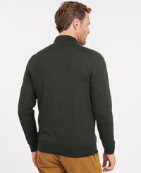 BARBOUR GAMLIN HALF-ZIP SWEATER - OLIVE