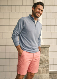 PETER MILLAR CROWN COMFORT PULLOVER SWEATER - BLUE FREESIA