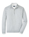 PETER MILLAR ASHLAND QUARTER-ZIP SWEATER - BRITISH GREY