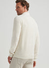 PETER MILLAR REID FULL-ZIP SWEATER - ALMOND