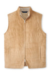 PETER MILLAR FEATHERWEIGHT SUEDE VEST - SAND