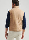 PETER MILLAR FEATHERWEIGHT SUEDE VEST - SAND