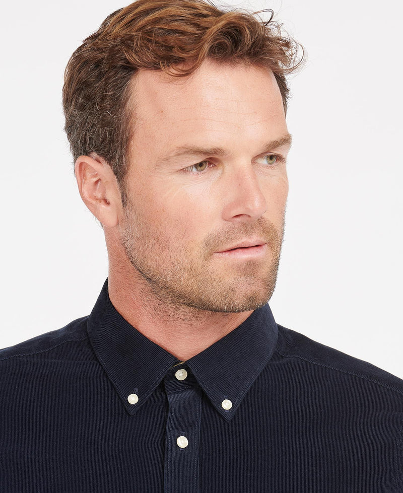 BARBOUR RAMSEY TAILORED CORDUROY SHIRT - NAVY