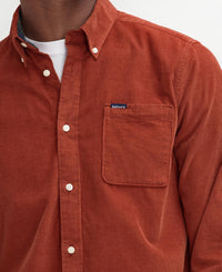 BARBOUR RAMSEY TAILORED CORDUROY SHIRT - DARK GINGER