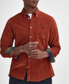 BARBOUR RAMSEY TAILORED CORDUROY SHIRT - DARK GINGER